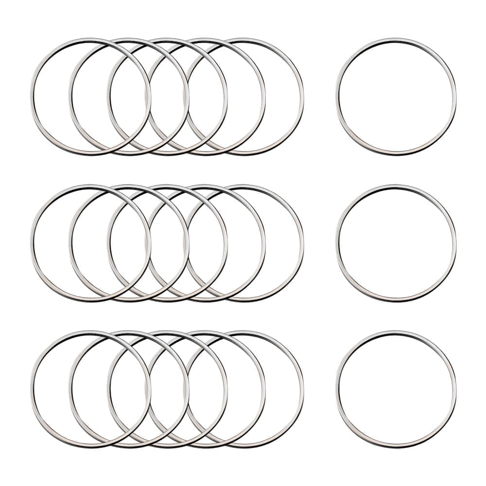 Earring Hoop Component, Linking Rings 25mm Silver Plated 20pcs