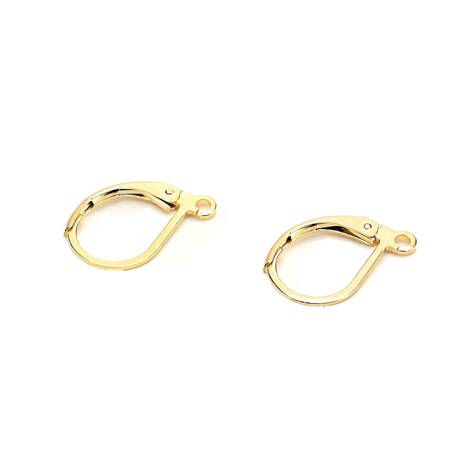 Lever Back Ear Wire Stainless Steel Oval Gold 10pcs / 5 Pairs