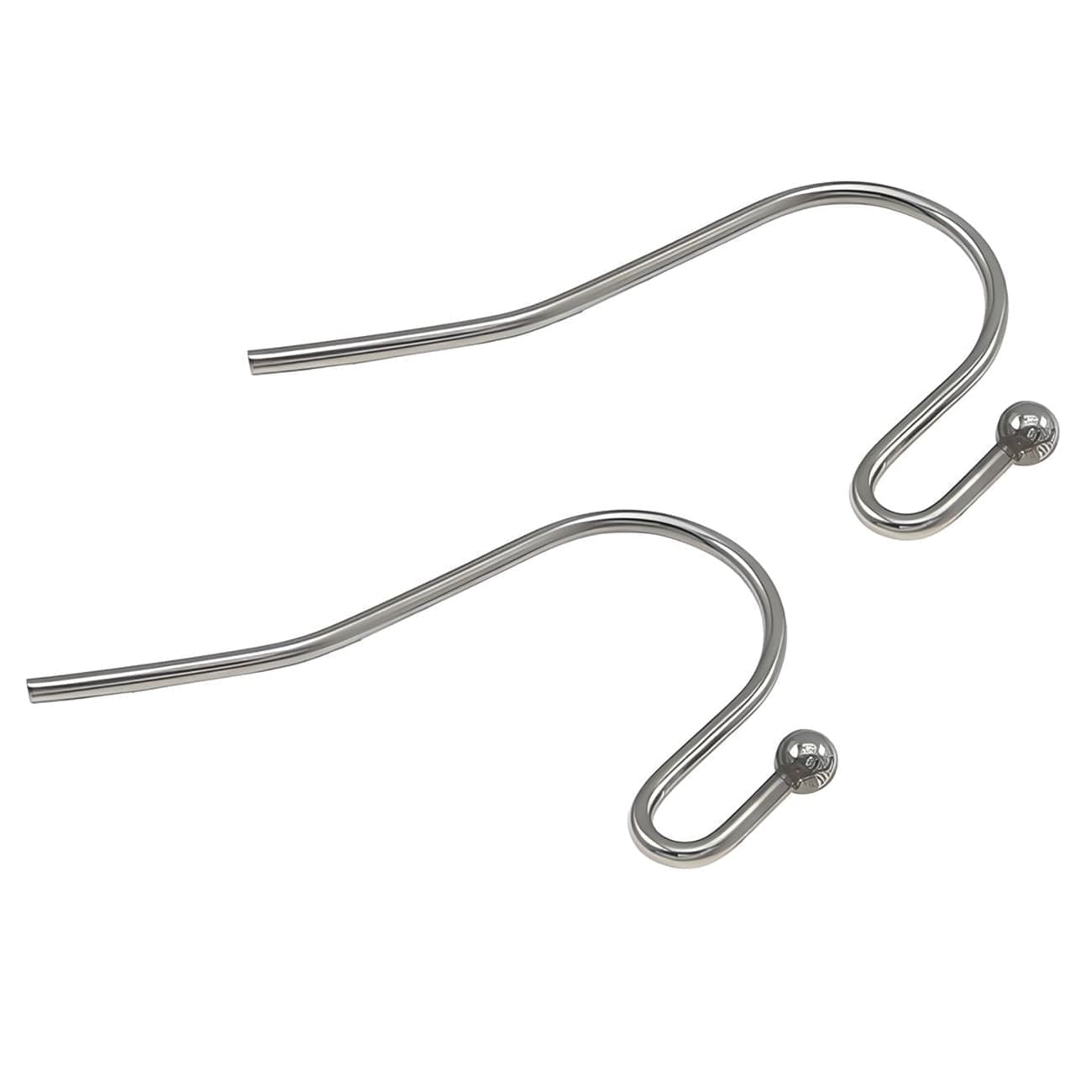 Stainless Steel Hook Earwires, 20pcs / 10 Pairs