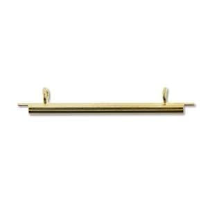 Slide On End Tubes, Fits Size 11/0 Seed Beads 35mm 4pcs Gold
