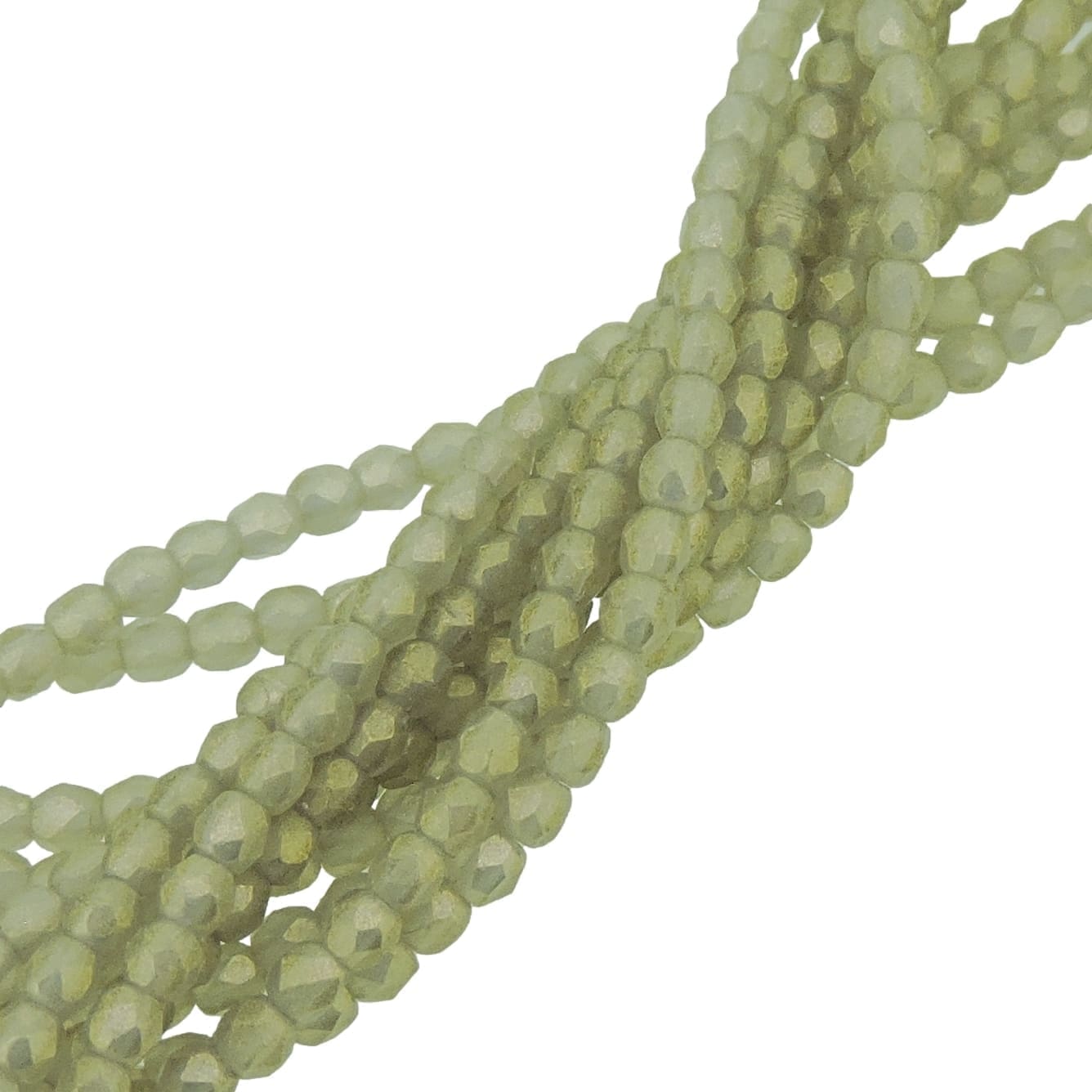 Fire Polished Faceted 2mm Round Beads 50pcs – Suede Gold Black Diamond