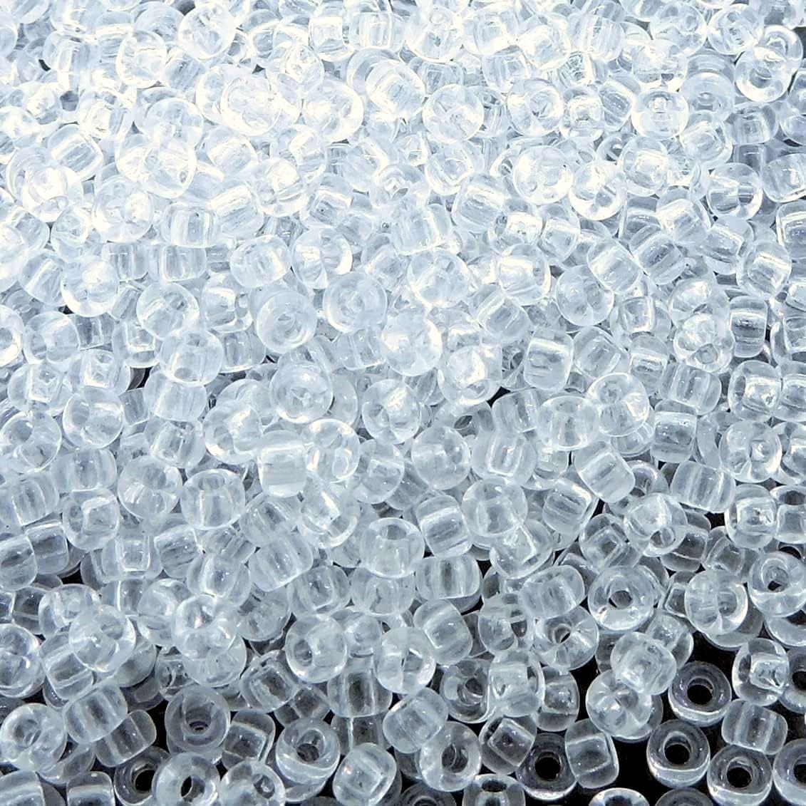 Miyuki Round Seed Beads Size 11/0 Crystal Clear 23.5GM
