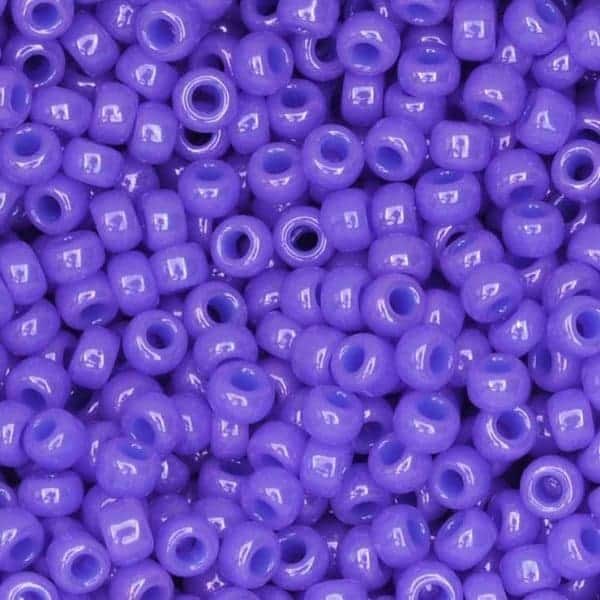 Miyuki Round Seed Beads Size 11/0 Dyed Opaque Bright Purple 22.5GM