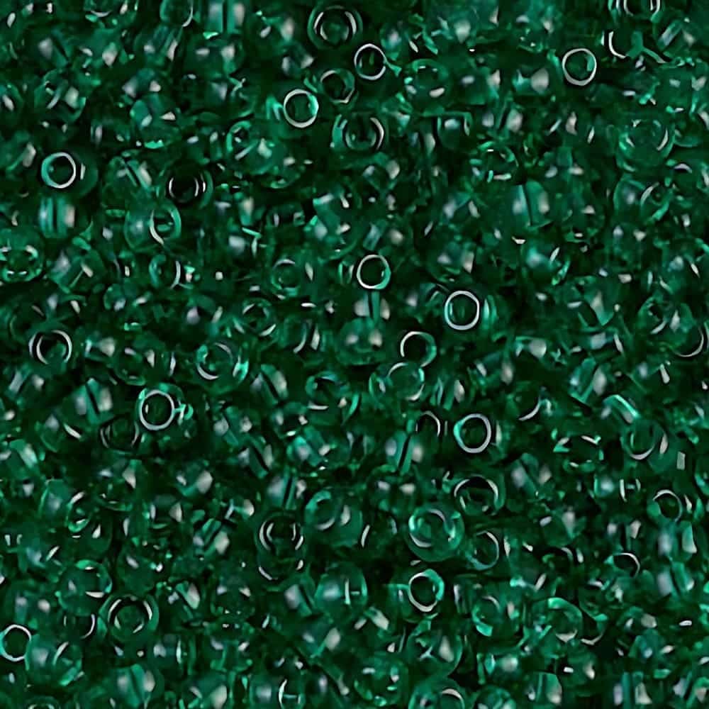 Miyuki Seed Beads Round Size 11/0 Transparent Emerald 24GM