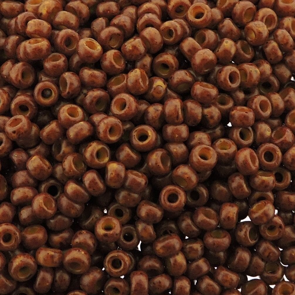 Miyuki Round Seed Beads Size 11/0 Special Dyed Reddish Brown 23GM