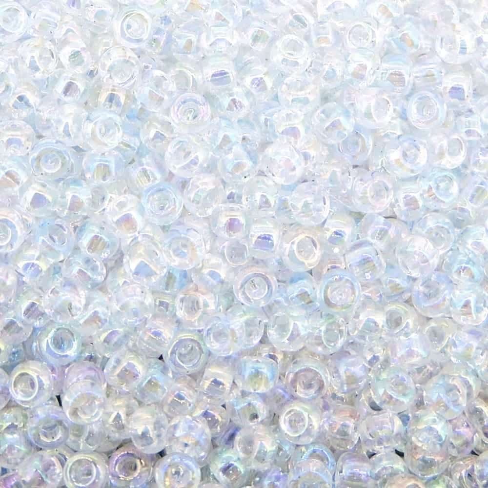 Miyuki Round Seed Beads Size 11/0 Crystal AB 24GM