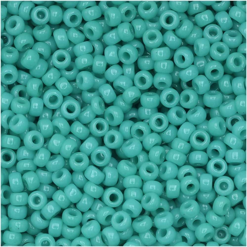 Miyuki Round Seed Beads Size 11/0 Opaque Turquoise Green 23GM