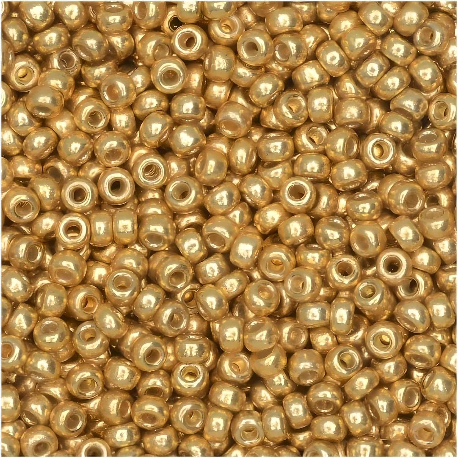 Miyuki Round Seed Beads Size 11/0 Duracoat Galvanized Gold 23.5GM
