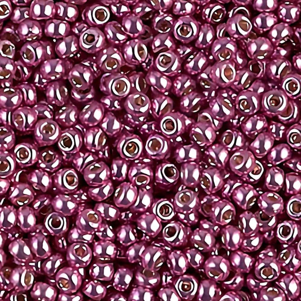 Miyuki Round Seed Beads Size 11/0 Duracoat Galvanized Hot Pink 24GM