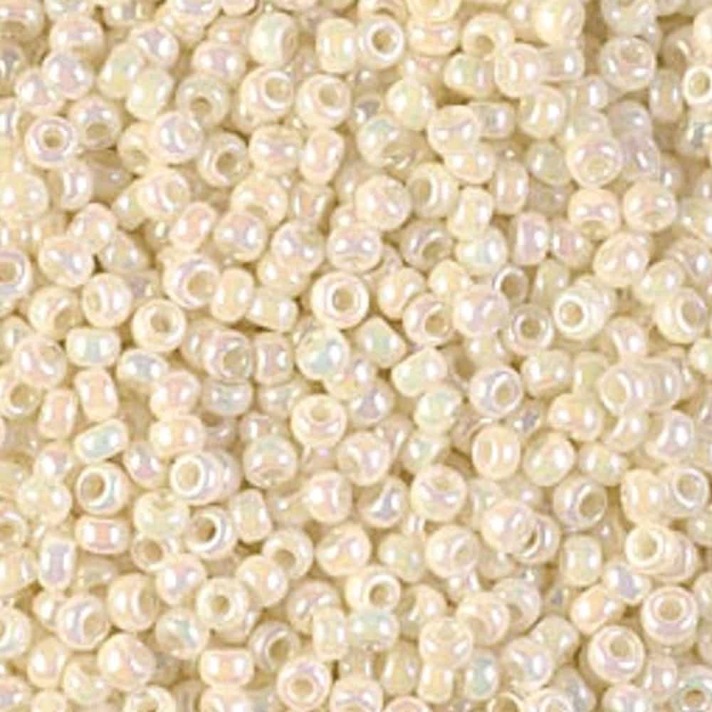 Miyuki Round Seed Beads Size 11/0 Ivory Pearl Ceylon AB 24GM