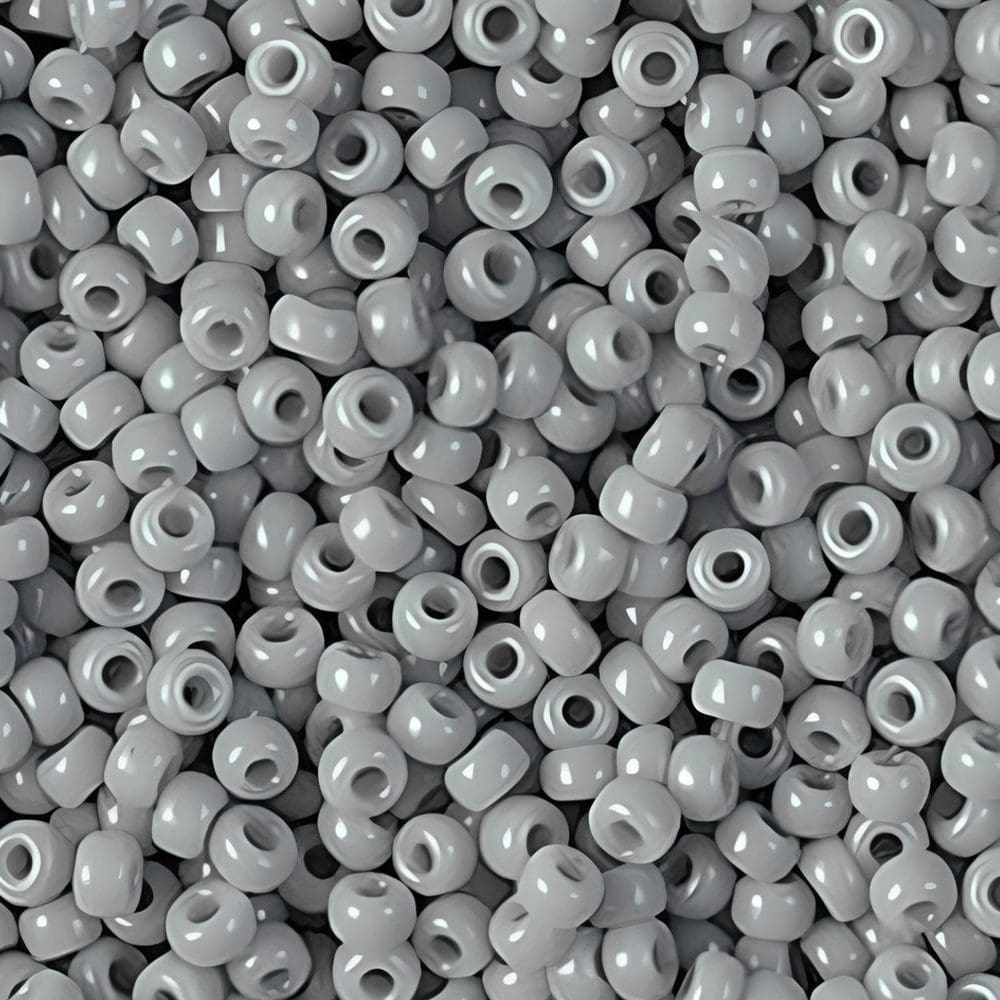 Miyuki Round Seed Beads Size 11/0 Opaque Cement Gray 24GM