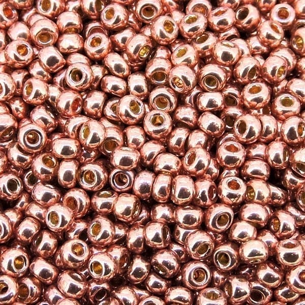 Miyuki Round Seed Beads Size 11/0 Duracoat Galvanized Bright Copper 24GM