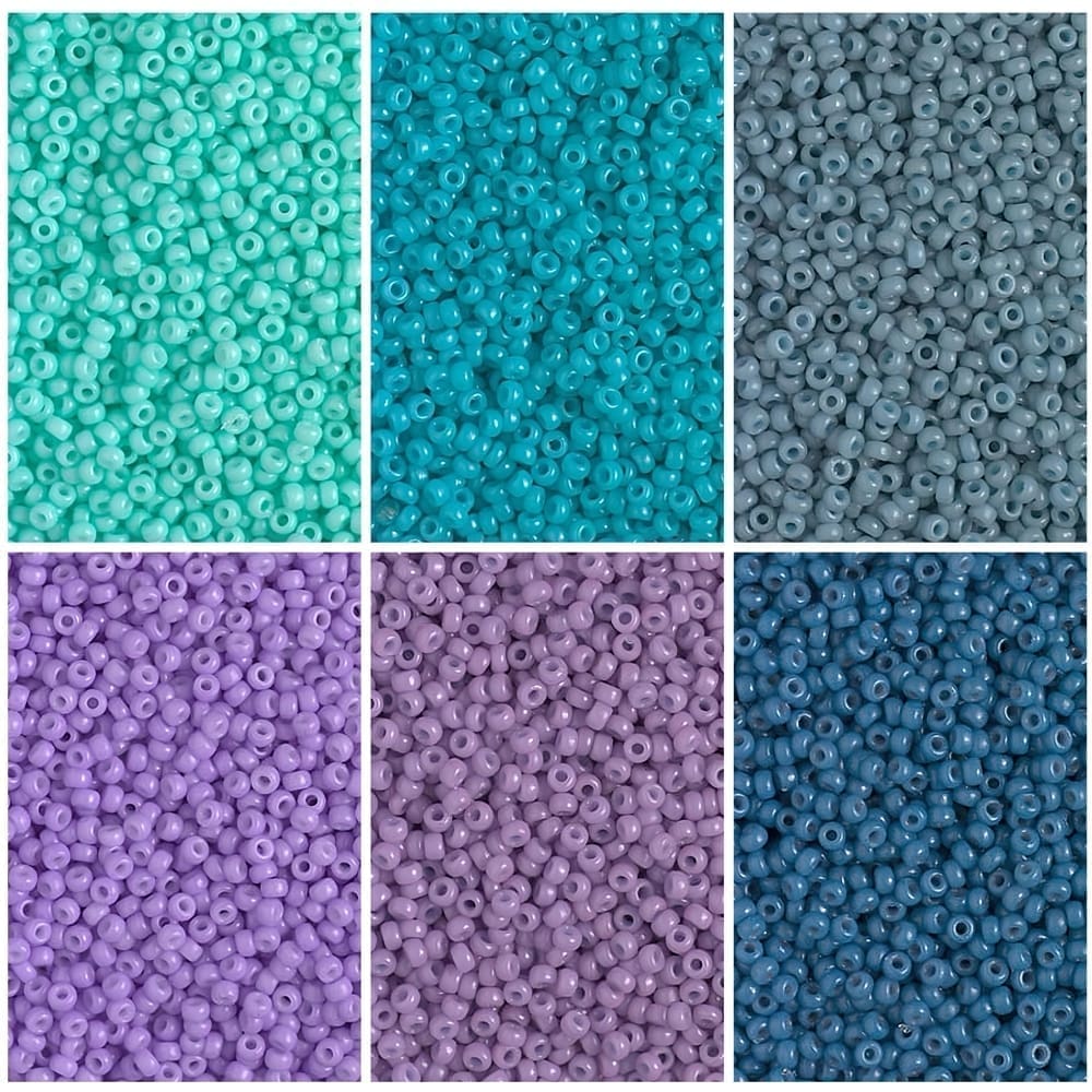 Miyuki Round Seed Beads Size 11/0 Duracoat Opaque 6-Color Set