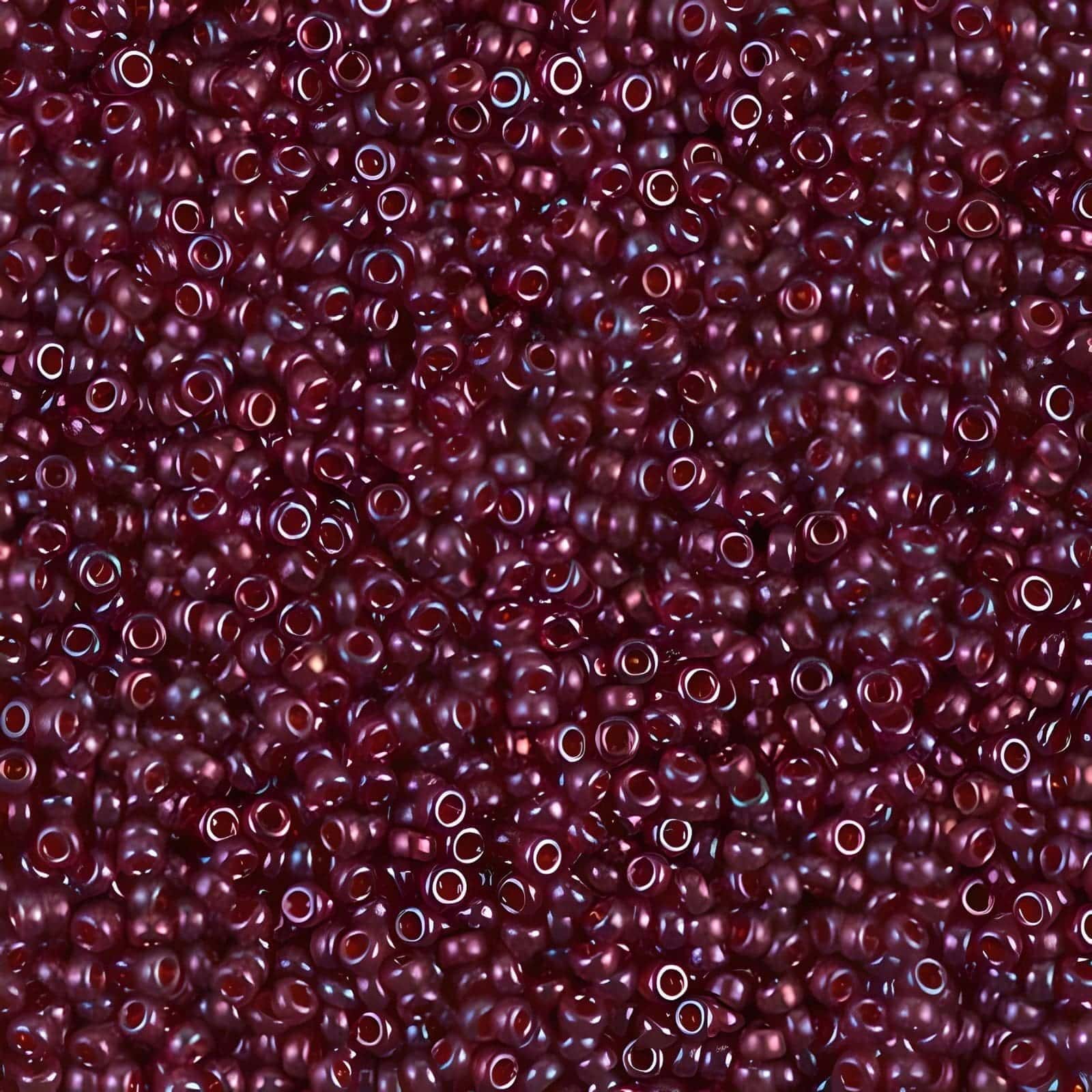 Miyuki Round Seed Beads 15/0 Cranberry Gold Luster 8.2GM