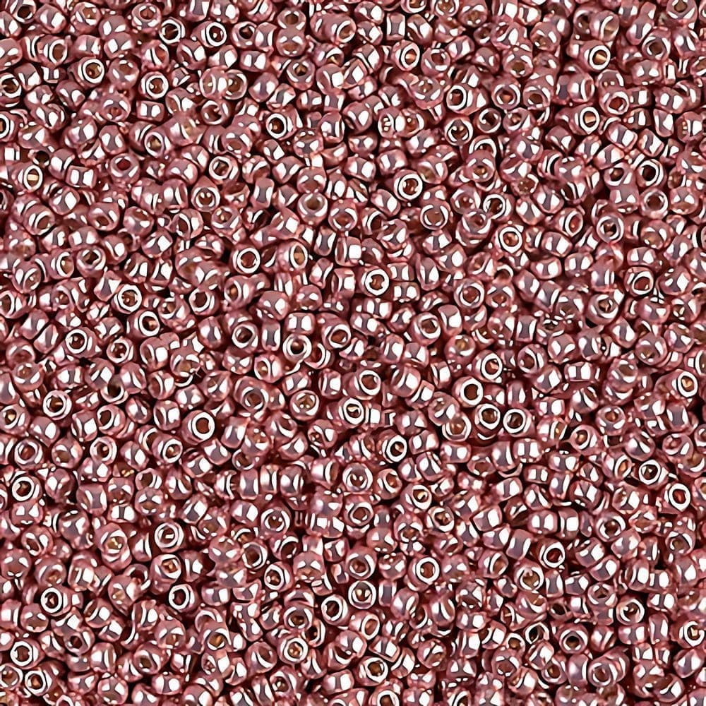 Miyuki Round Seed Beads 15/0 Duracoat Galvanized Dark Coral 8.2GM