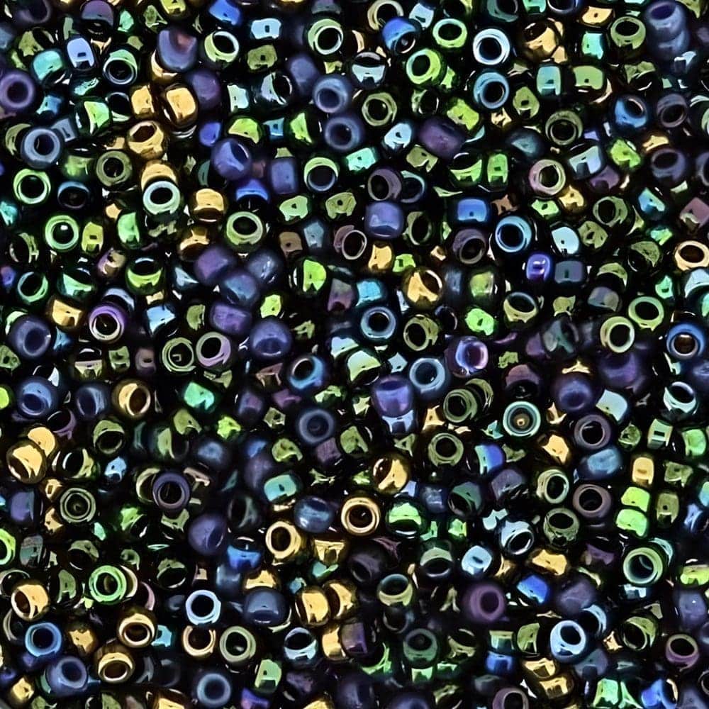 Miyuki Round Seed Beads 15/0 Heavy Metals Mix 8.2GM