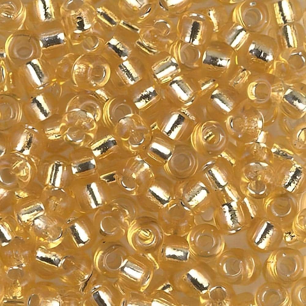 Miyuki Round Seed Beads 6/0 Silver Lined Pale Gold 20GM 6-2