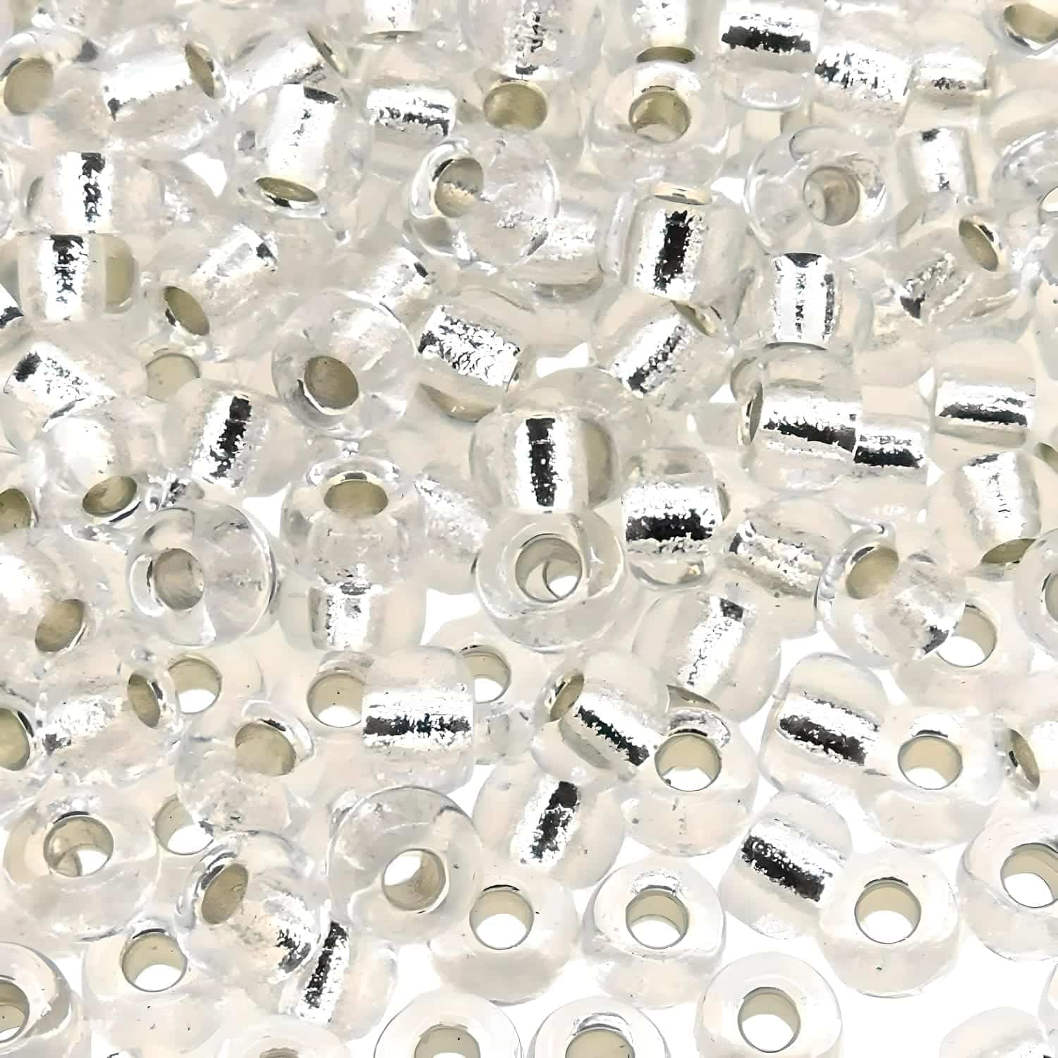Miyuki Round Seed Beads 6/0 Silver Lined Crystal 20GM 6-131S