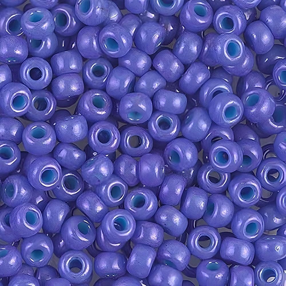 Miyuki Round Seed Beads 6/0 Opaque Bright Purple 20GM 6-1477