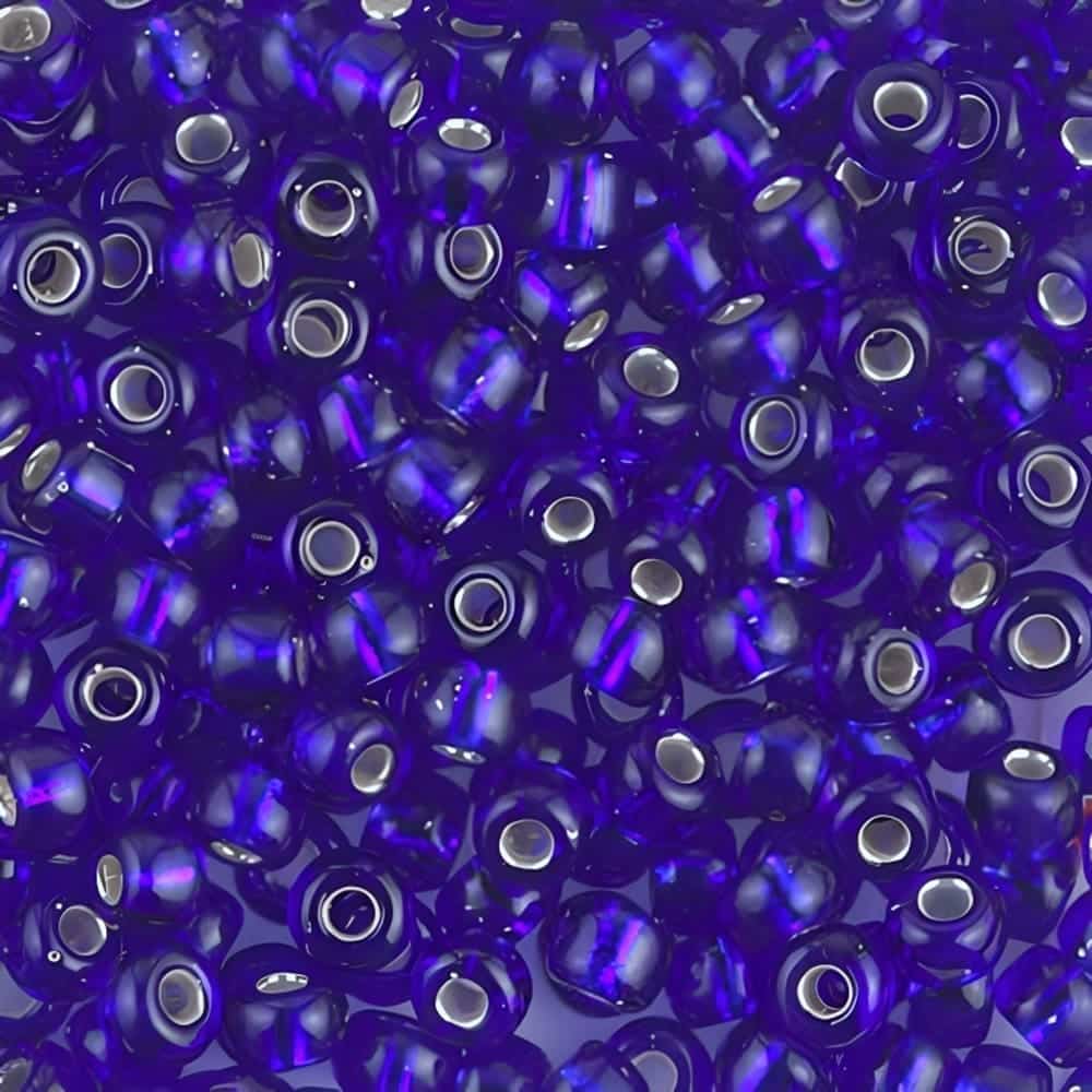 Miyuki Round Seed Beads 6/0 Silver Lined Cobalt 20GM 6-151S (6-20)