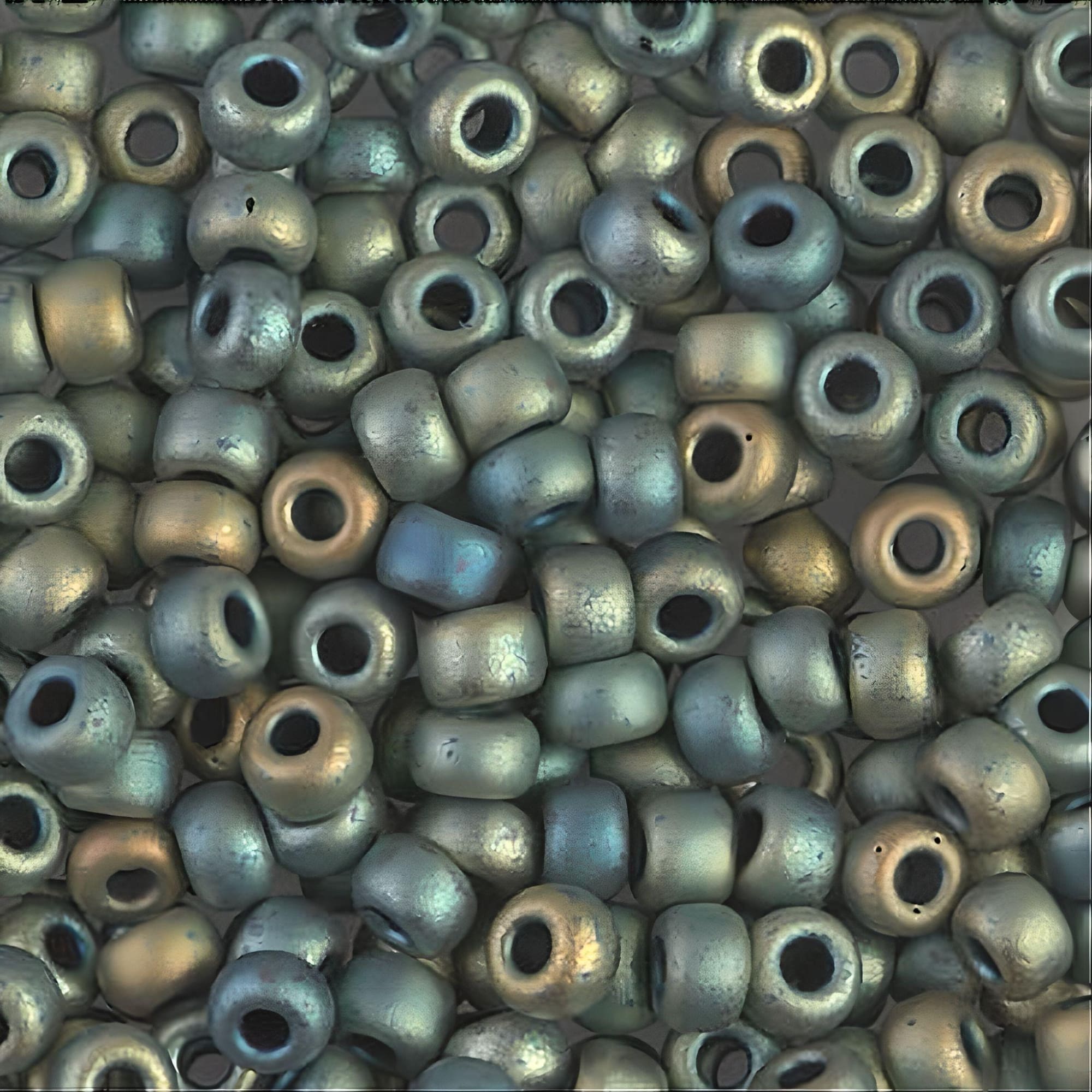 Miyuki Seed Beads Size 6/0 Matte Metallic Patina Iris 20GM 6-2008 (6-1256)
