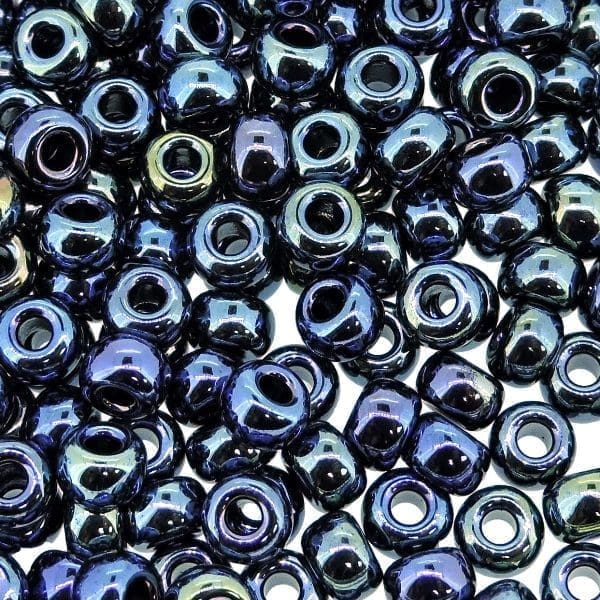 Miyuki Round Seed Beads 6/0 Gunmetal Iris 20GM