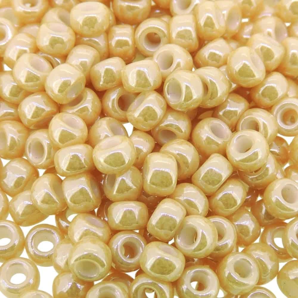 Miyuki Round Seed Beads 6/0 Light Caramel Ceylon 20GM 6-593
