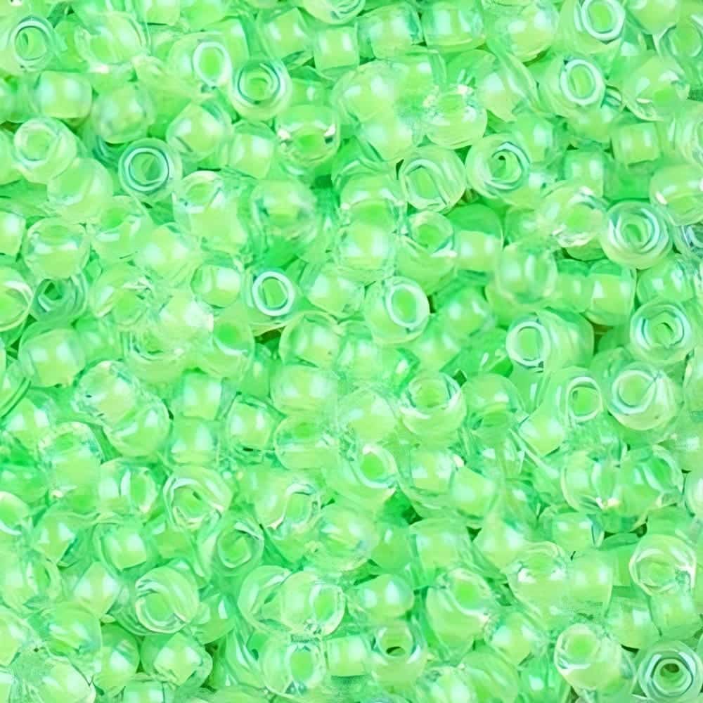 Miyuki Round Seed Beads Size 8/0 Luminous Mint Green 22GM