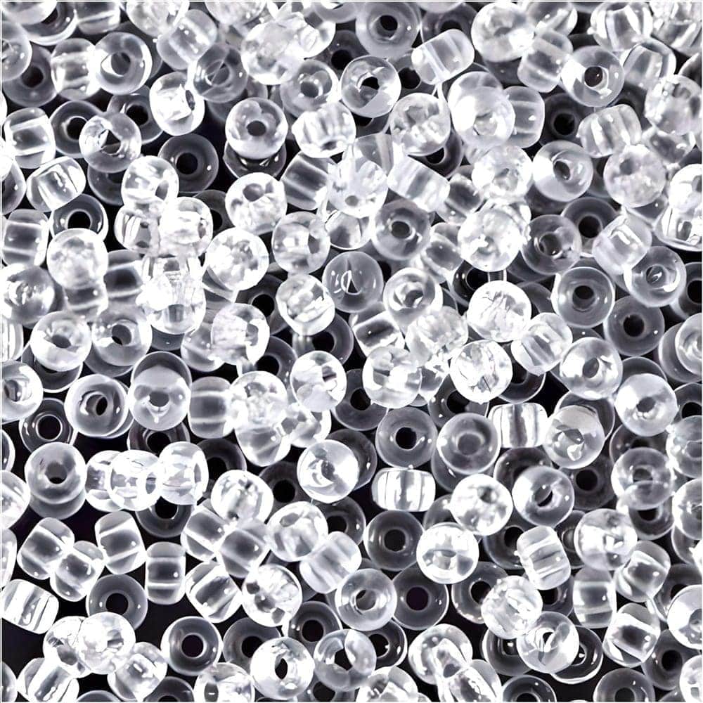 Miyuki Round Seed Beads Size 8/0 Crystal 22GM