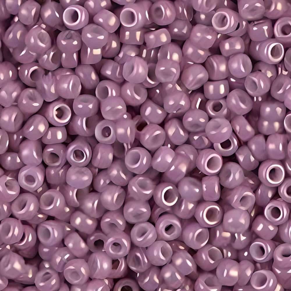 Miyuki Round Seed Beads Size 8/0 Opaque Dark Orchid Luster 22GM