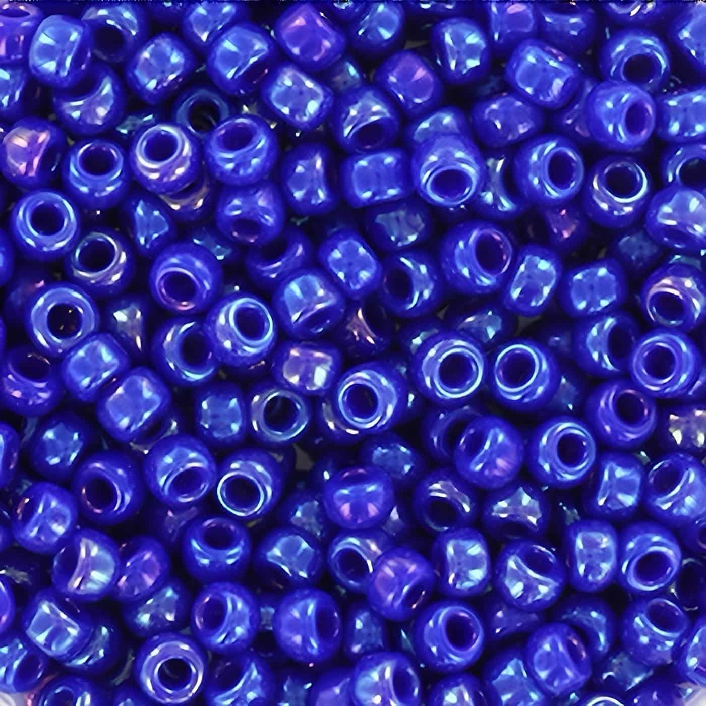 Miyuki Round Seed Beads Size 8/0 Opaque Cobalt Luster 22GM