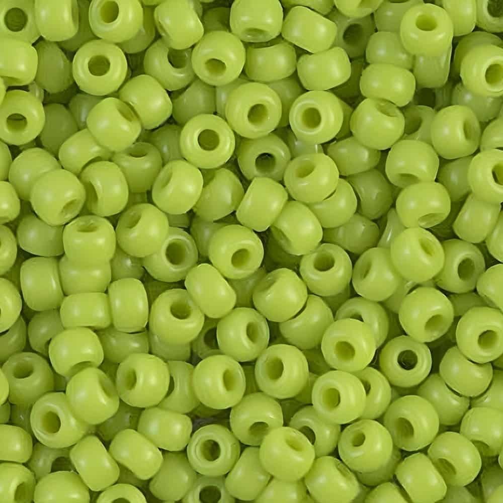 Miyuki Round Seed Beads Size 8/0 Opaque Chartreuse 22GM