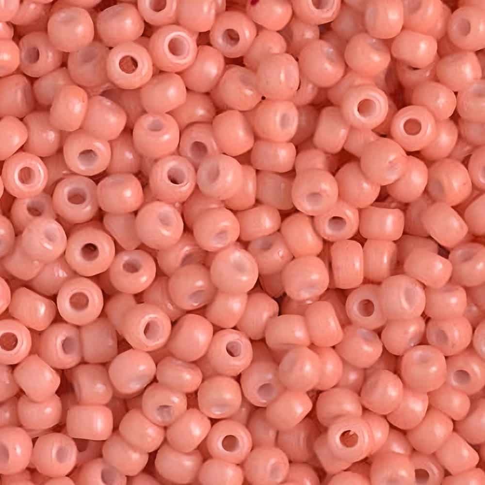 Miyuki Round Seed Beads Size 8/0 Duracoat Opaque Lt Pink 22GM