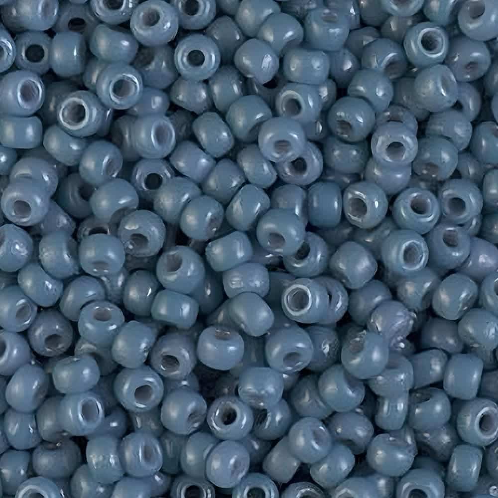 Miyuki Round Seed Beads Size 8/0 Duracoat Opaque Faded Denim 22GM