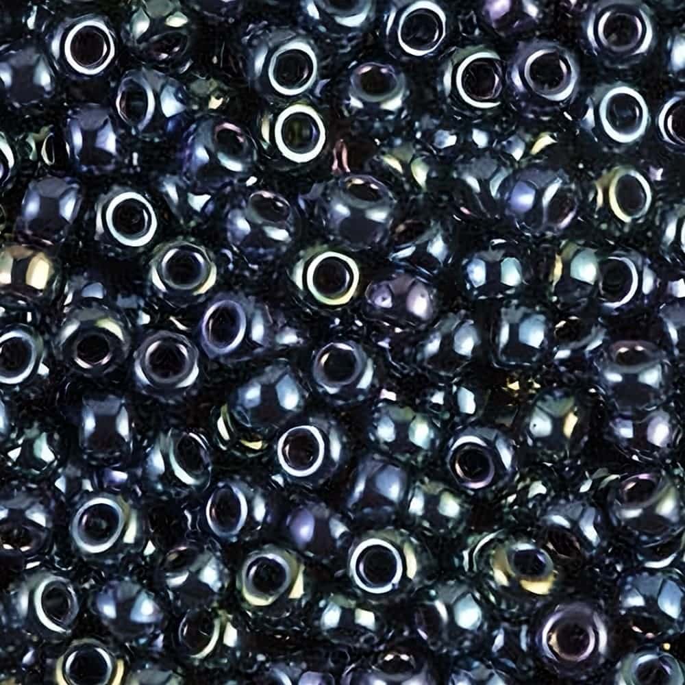 Miyuki Round Seed Beads Size 8/0 Gunmetal Iris 22GM