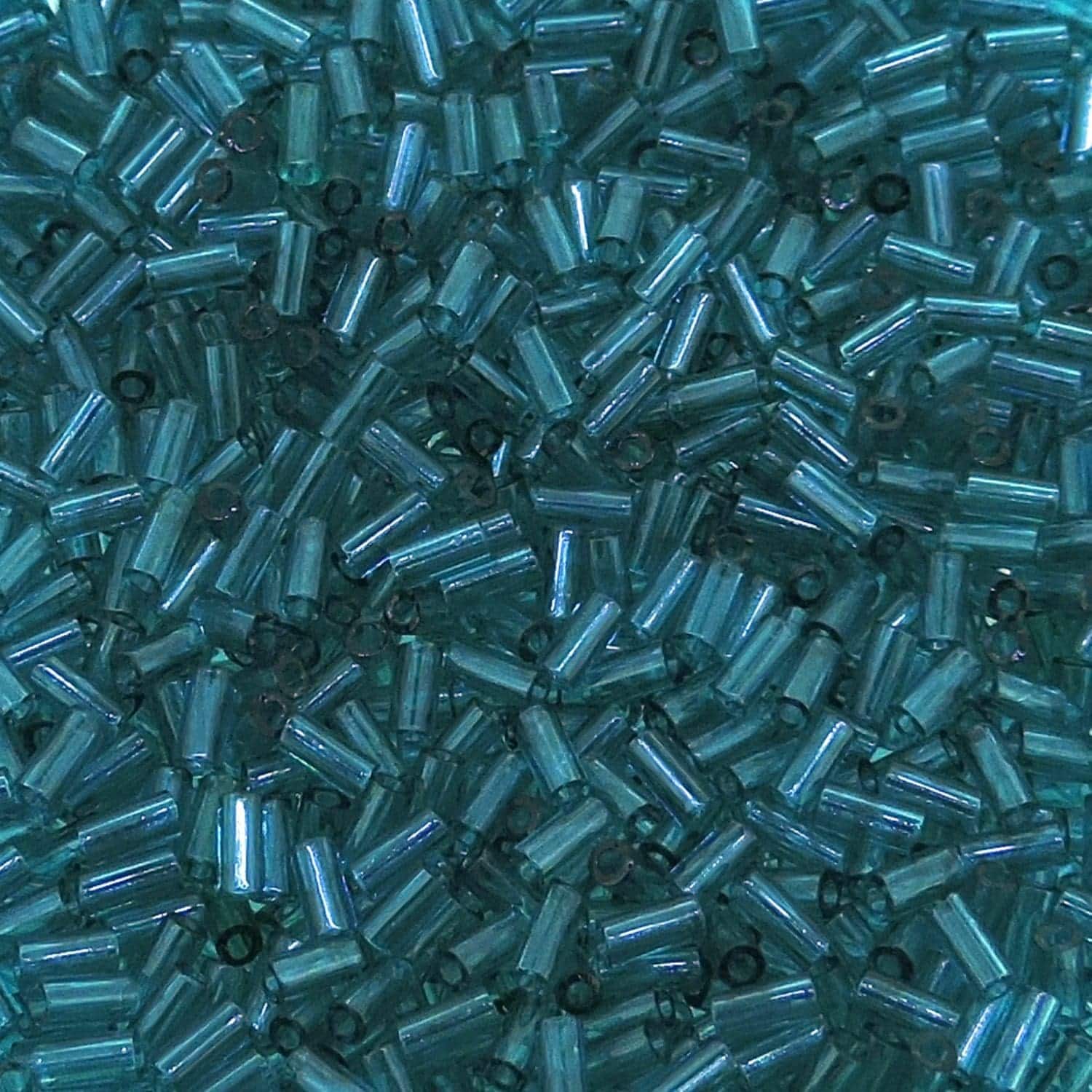 Miyuki Bugle Beads 3mm Size #119.5GM Teal Green