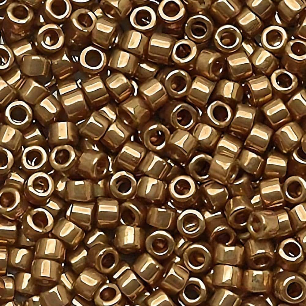 DB0022L Miyuki Delica Seed Beads Size 11/0 Metallic Light Bronze 7GM