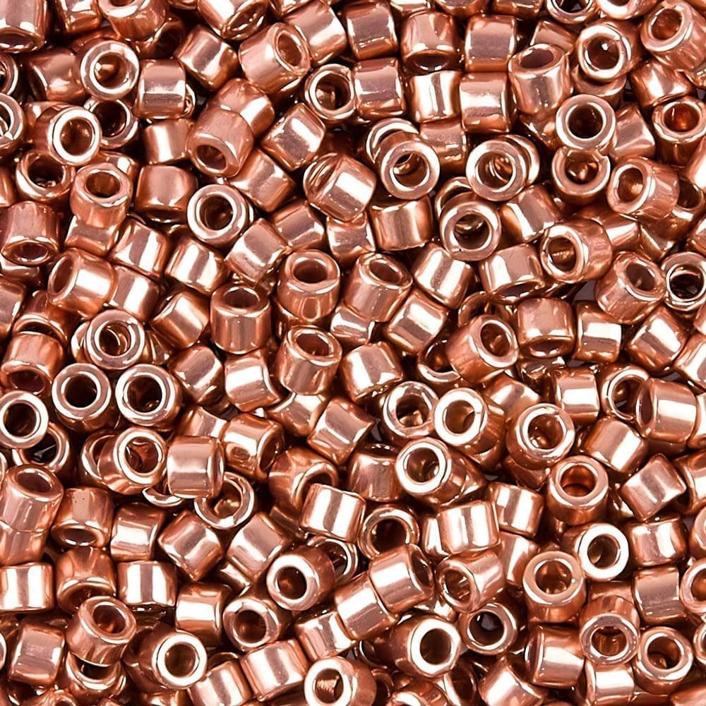 DB0040 Miyuki Delica Seed Beads 11/0 Bright Copper Plated 7.2GM
