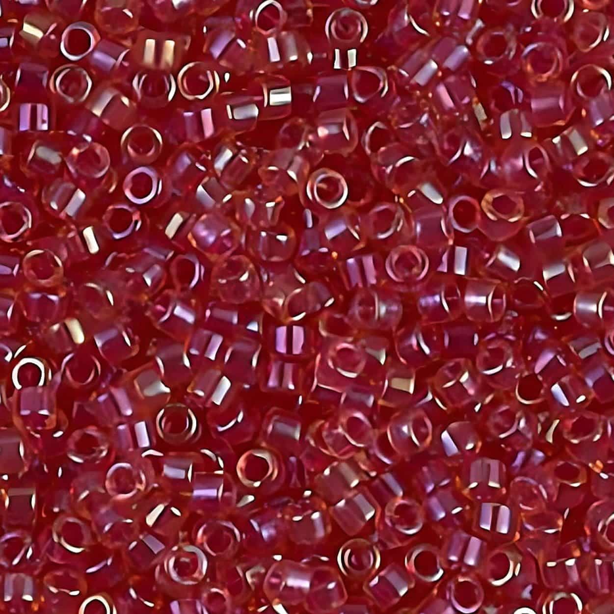 DB0062 Miyuki Delica Seed Beads Size 11/0 Light Cranberry AB 7.2GM