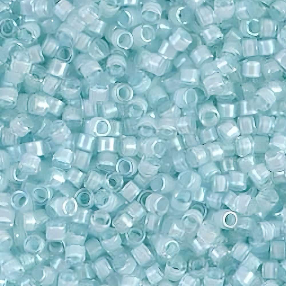 DB0078 Miyuki Delica Seed Beads Size 11/0 Lined Aqua Mist 7.2GM