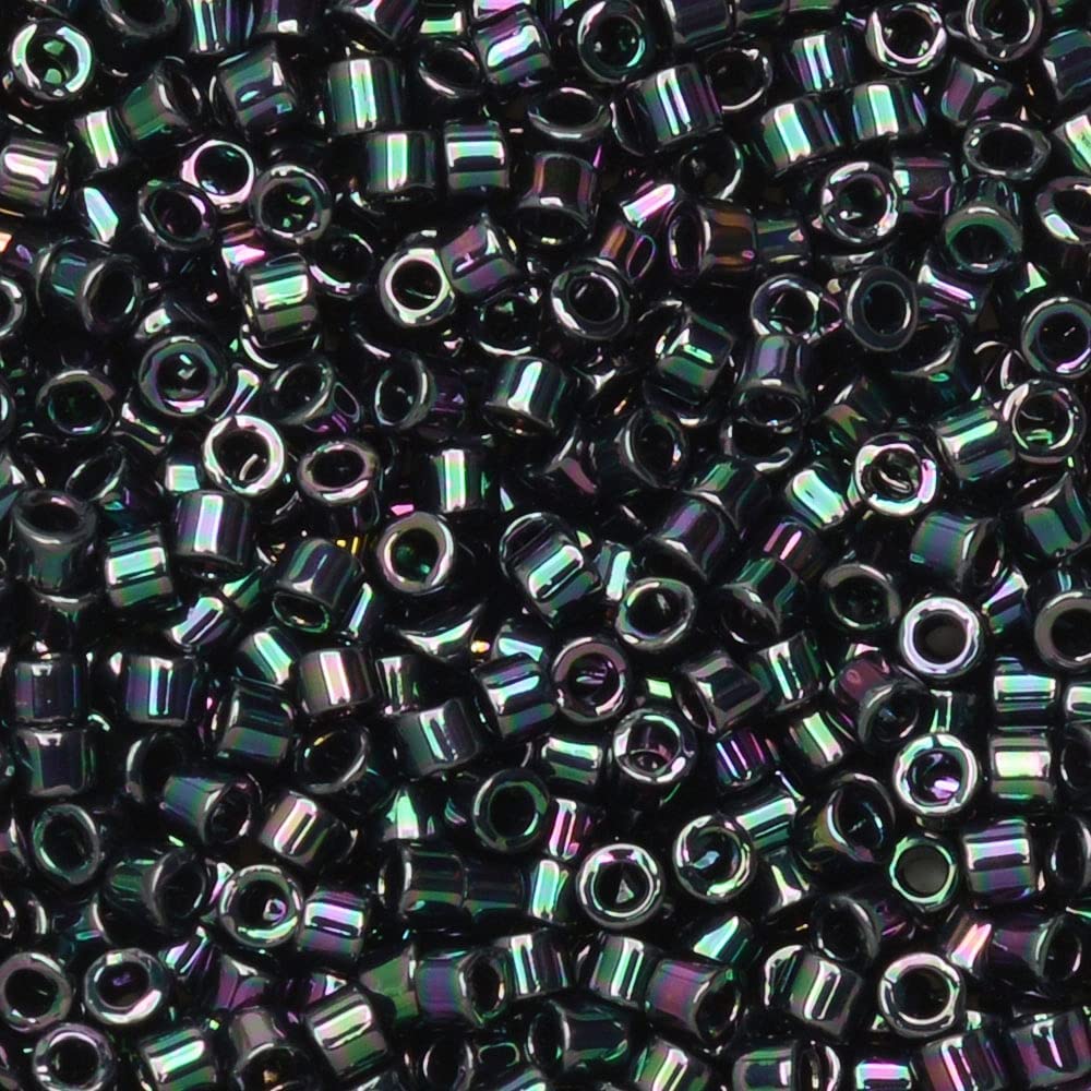 DB1001 Miyuki Delica Seed Beads 11/0 Metallic Purple Green Gold