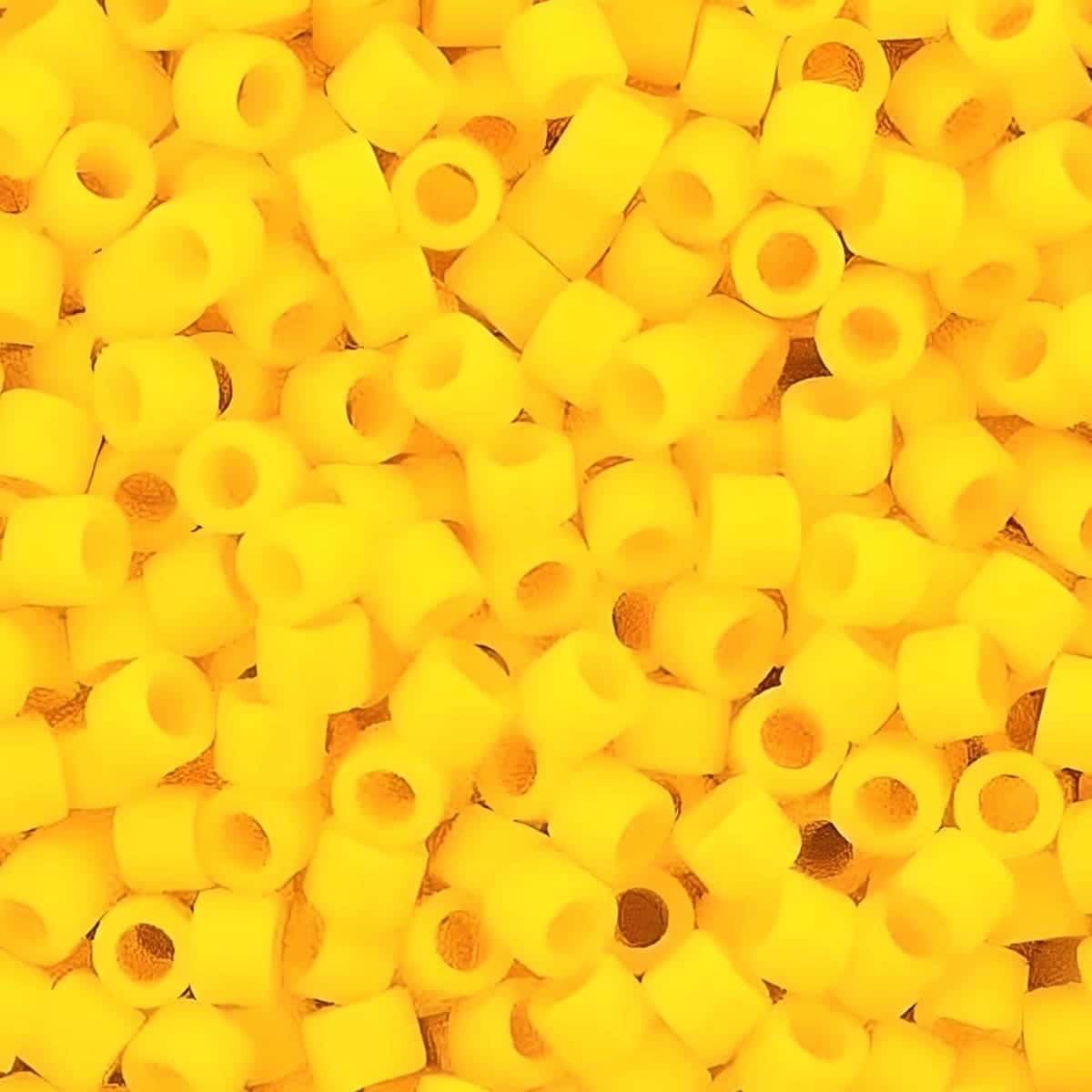 DB1132 Miyuki Delica Seed Beads Size 11/0 Opaque Canary Yellow 7GM