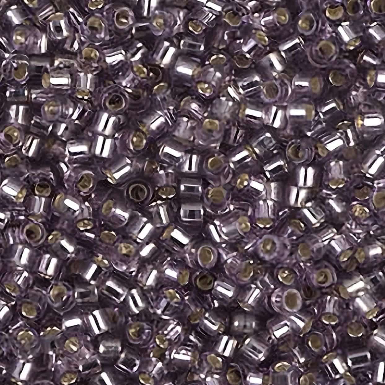 DB1205 Miyuki Delica Seed Beads Size 11/0 Silver Lined Light Amethyst 7.2GM