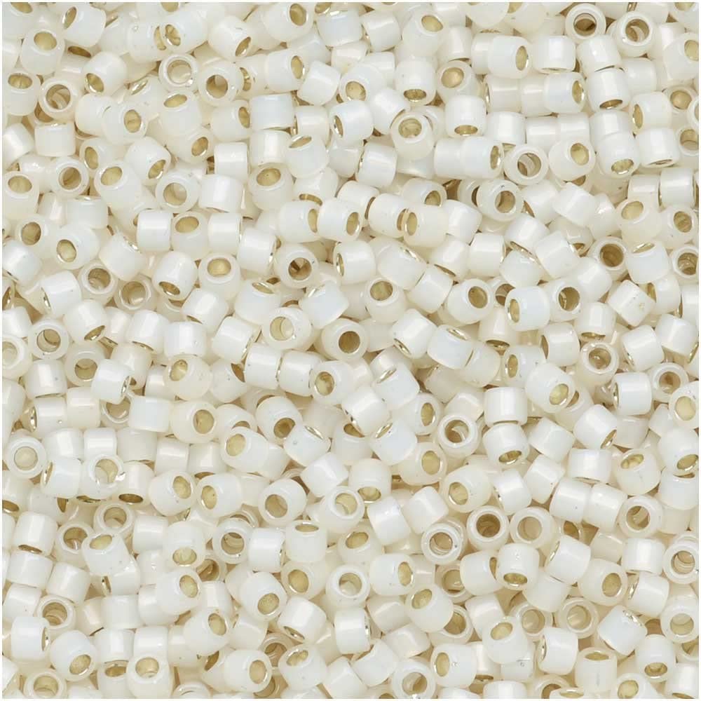 DB1451 Miyuki Delica Seed Beads Size 11/0 SL Pale Cream Opal 7GM