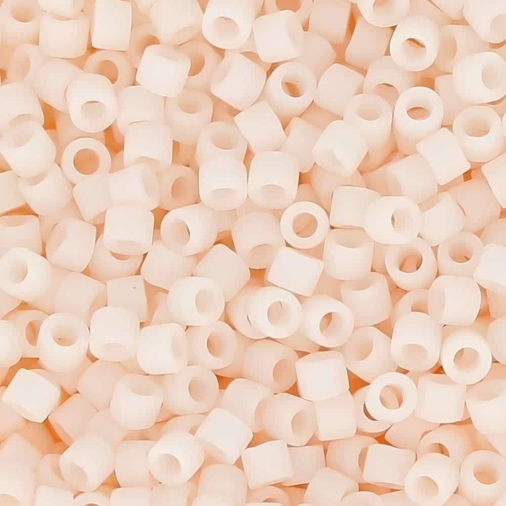 DB1510 Miyuki Delica Seed Beads 11/0 Matte Opaque Bisque White 7.2GM