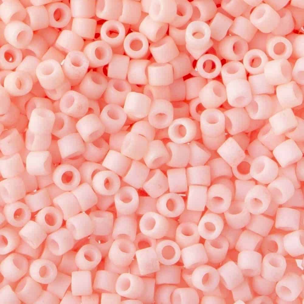 DB1513 Miyuki Delica Seed Beads 11/0 Matte Opaque Light Salmon 7GM