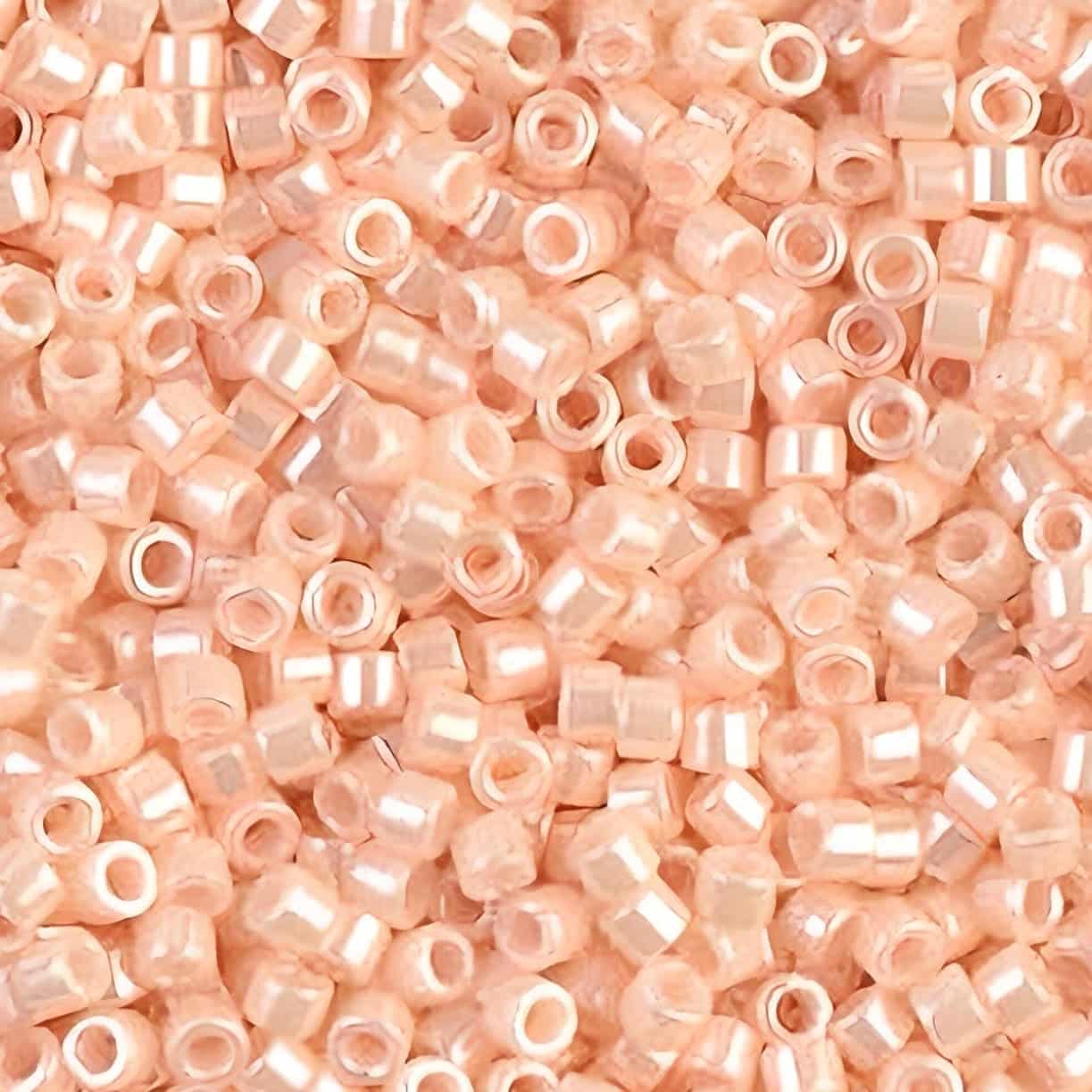 DB1532 Miyuki Delica Seed Beads Size 11/0 Opaque Light Peach Ceylon 7.2GM