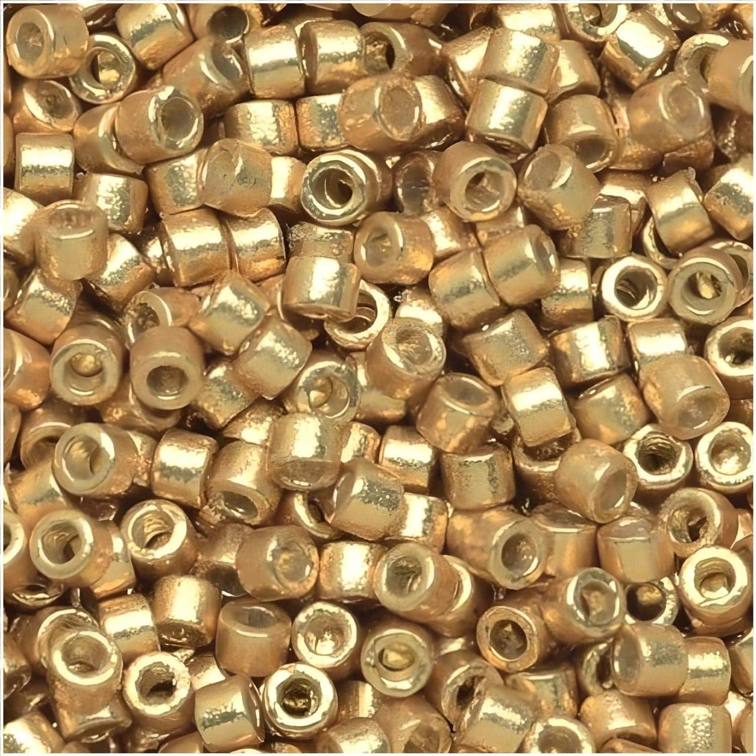 DB1832 Miyuki Delica Seed Beads 11/0 Duracoat Galvanized Gold 7.2GM