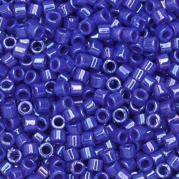 DB0216 Miyuki Delica Seed Beads 11/0 Opaque Royal Blue Luster 7.2GM