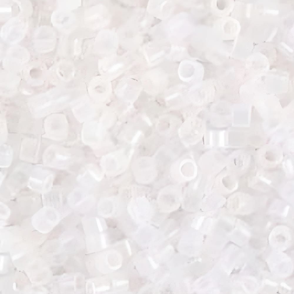 DB0220 Miyuki Delica Seed Beads Size 11/0 White Opal 7.2GM